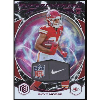 2022 Panini Elements Supercharged Jersey Hydrogen #SC23 Skyy Moore Laundry Tag 1/1 (Reed Buy)