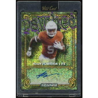 2023 Wild Card Alumination Psyched Sparkle Green Yellow #AP4 Bijan Robinson Autograph #/3 (Reed Buy)