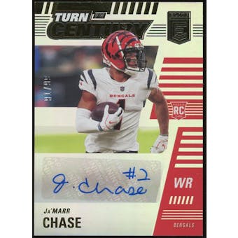 2021 Panini Chronicles Turn of the Century Autographs #TOCJCH Ja'Marr Chase #/99 (Reed Buy)
