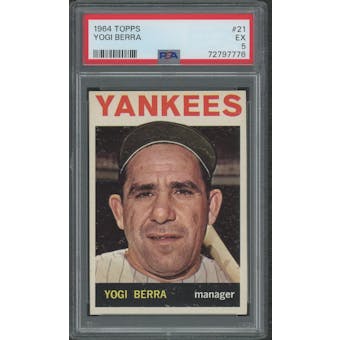 1964 Topps Baseball #21 Yogi Berra PSA 5 (EX)