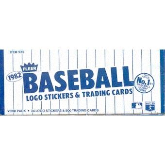1982 Fleer Baseball Vending 24-Box Case