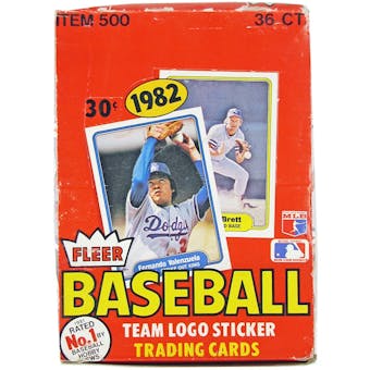 1982 Fleer Baseball Wax Box
