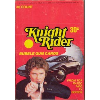 Knight Rider Wax Box (1982 Donruss)