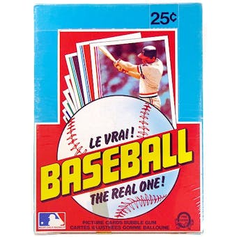 1982 O-Pee-Chee Baseball Wax Box