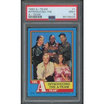 1983 Topps The A-Team #1 Introducing The A-Team PSA 9 (MINT)