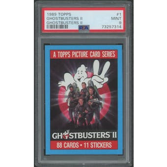 1989 Topps Ghostbusters II #1 Ghostbusters II PSA 9 (MINT)