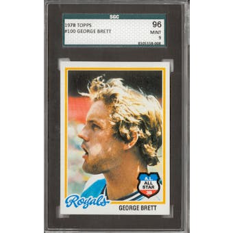 1978 Topps Baseball #100 George Brett SGC 96 *8008