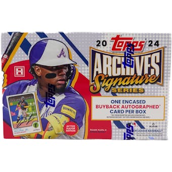 2024 Topps Archives Signature Series Baseball Hobby 20-Box Case - 20 Spot Random Card Break #6
