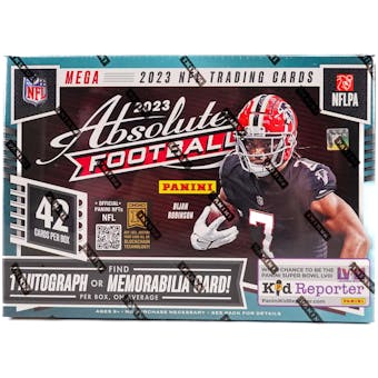 2023 Panini Absolute Football Hobby Mega Box (Teal Parallels!)