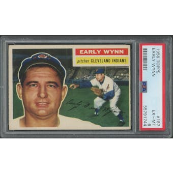 1956 Topps Baseball #187 Early Wynn PSA 6 (EX-MT)