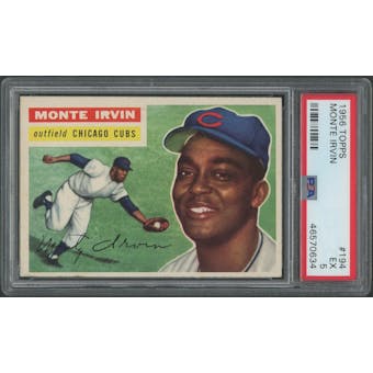 1956 Topps Baseball #194 Monte Irvin PSA 5 (EX)