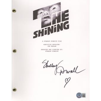 Shelley Duvall Signed Autographed The Shining (Poster Logo) Movie Script Beckett COA