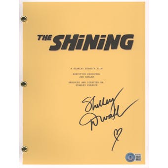 Shelley Duvall Signed Autographed The Shining (Yellow) Movie Script Beckett COA