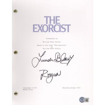 Linda Blair Signed Autographed The Exorcist Movie Script Beckett COA