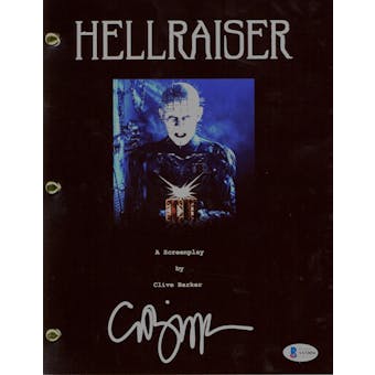 Clive Barker Signed Autographed Hellraiser Movie Script Beckett COA
