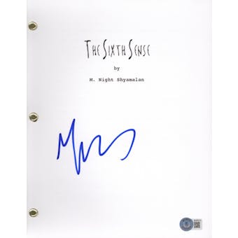 M. Night Shyamalan Signed Autographed The Sixth Sense Movie Script Beckett COA