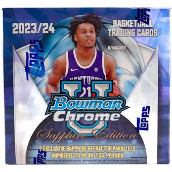 2023/24 Bowman University Chrome Basketball Sapphire Edition Box
