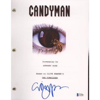 Clive Barker Signed Autographed Candyman Movie Script Beckett COA