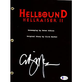 Clive Barker Signed Autographed Hellbound: Hellraiser II Movie Script Beckett COA