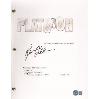 Kevin Dillon Signed Autographed Platoon Movie Script Beckett COA