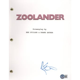 Ben Stiller Signed Autographed Zoolander Movie Script Beckett COA