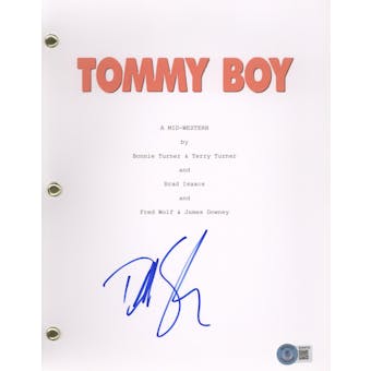 David Spade Signed Autographed Tommy Boy Movie Script Beckett COA