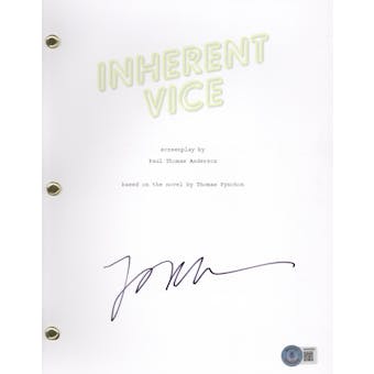 Paul Thomas Anderson Signed Autographed Inherent Vice Movie Script Beckett COA
