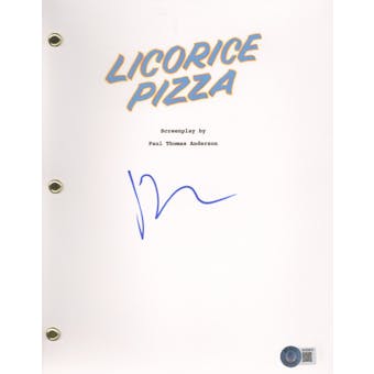 Paul Thomas Anderson Signed Autographed Licorice Pizza Movie Script Beckett COA