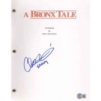 Chazz Palminteri Signed Autographed A Bronx Tale Movie Script Beckett COA