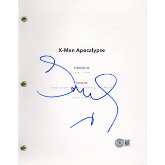 Sophie Turner Signed Autographed X-Men Apocalypse Movie Script Beckett COA