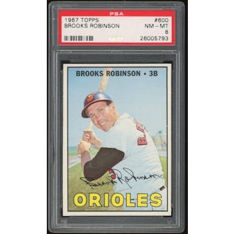1967 Topps #600 Brooks Robinson PSA 8 *5793 (Reed Buy)