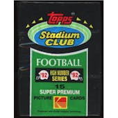 1992 Topps Stadium Club High Series Football Hobby Pack (Reed Buy)