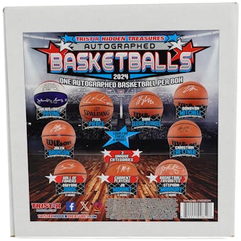 2024 TriStar Hidden Treasures Autographed Basketballs Hobby Box
