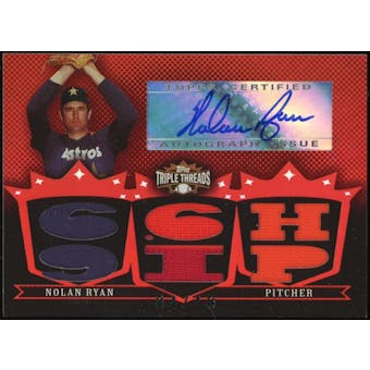 2007 Topps Triple Threads Relics Autographs #TTRA40 Nolan Ryan #/18 (Reed Buy)
