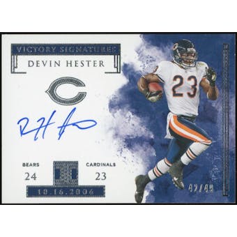 2019 Impeccable Victory Autographs #IVDH Devin Hester #/49 (Reed Buy)