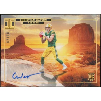 2022 Impeccable Rookie Landscape Autographs Gold #RLACWA Christian Watson #/10 (Reed Buy)