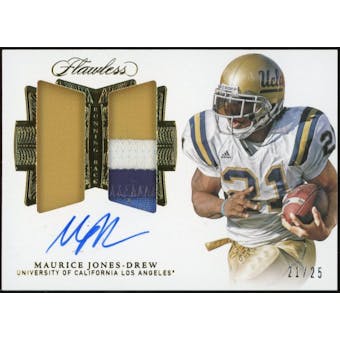 2018 Flawless Collegiate Dual Patch Autographs #DPAMD Maurice Jones-Drew #/25 (Reed Buy)