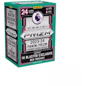 2023/24 Panini Prizm Premier League EPL Soccer 6-Pack Blaster Box (Red Mosaic Prizms!)