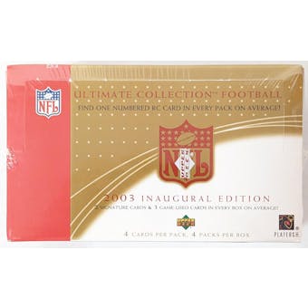 2003 Ultimate Collection Football Hobby Box (Reed Buy)