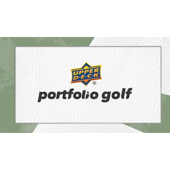 2024 Upper Deck Portfolio Golf Hobby 16-Box Case (Presell)