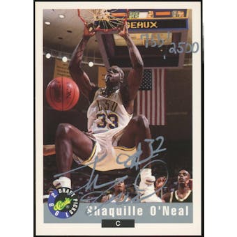 1992 Classic #NNO Shaquille O'Neal Autograph #/2500 (Reed Buy)