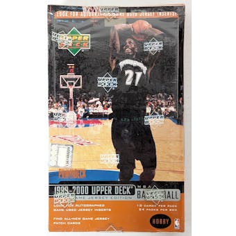 1999/00 Upper Deck Game Jersey Edition Basketball Hobby Box (Reed Buy)