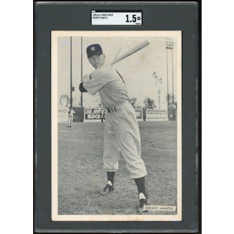 1954 All Star Photo Pack Mickey Mantle SGC 1.5 *0553 (Reed Buy)