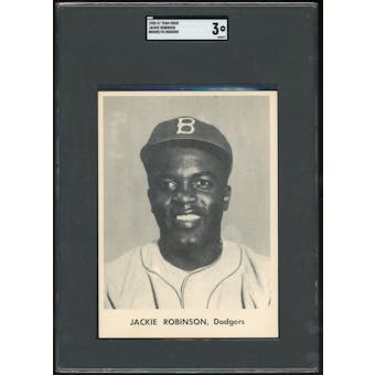 1955-57 Team Issue Brooklyn Dodgers Jackie Robinson SGC 3 *2677 (Reed Buy)