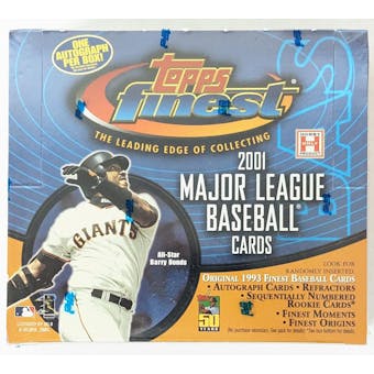 2001 Topps Finest Baseball Hobby Box (Reed Buy)