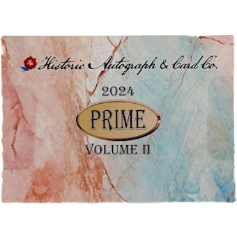 2024 Historic Autographs Prime Volume II Premium Box