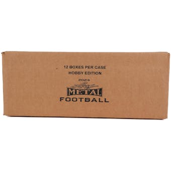 2024 Leaf Metal Football Hobby 12-Box Case