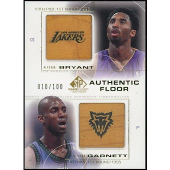 2000/01 SP Game Floor Authentic Combos Gold #C20 Kobe Bryant/Kevin Garnett #/100 (Reed Buy)