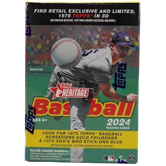 2024 Topps Heritage Baseball 8-Pack Blaster Box