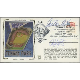 Clemens/Fisk Autographed Fenway Anniversary Cachet JSA AR94966 (Reed Buy)